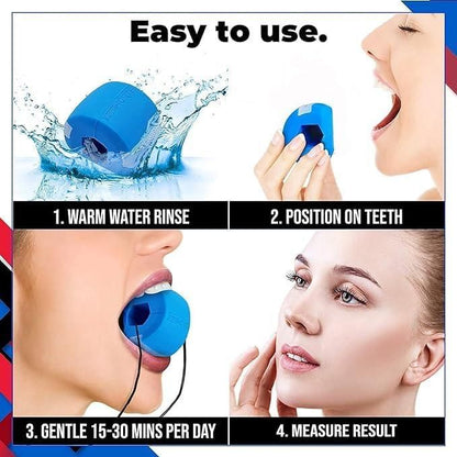 Breathing Trainer with Jaw Exerciser | Lung Fitness & Jaw Strength Training Tool