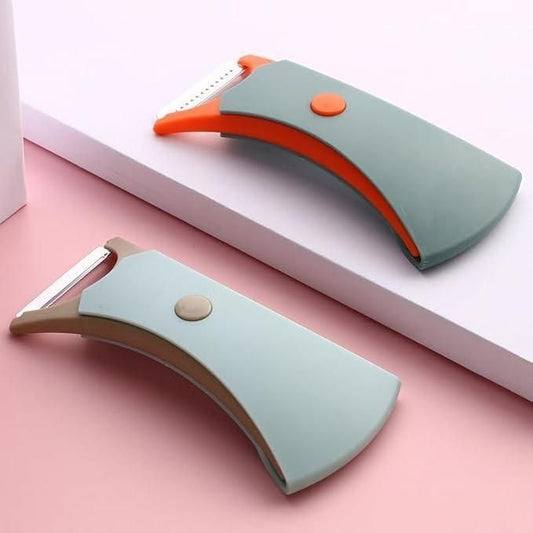 2-in-1 Fruit & Vegetable Peeler | Stainless Steel Non-Slip Kitchen Peeling Tool