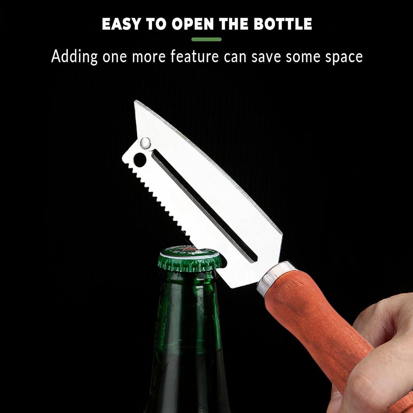 3-in-1 Stainless Steel Peeling Knife | Fruit & Vegetable Peeler with Bottle Opener