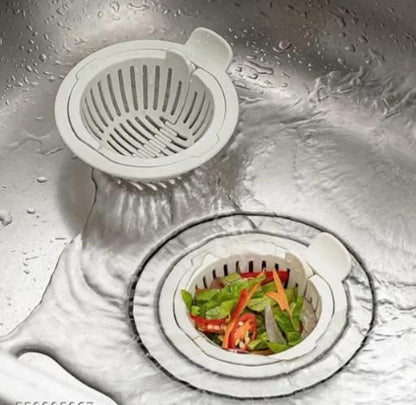 Kitchen Sink Stopper | Anti-Clog Food Catcher & Basket Strainer (Pack of 2)